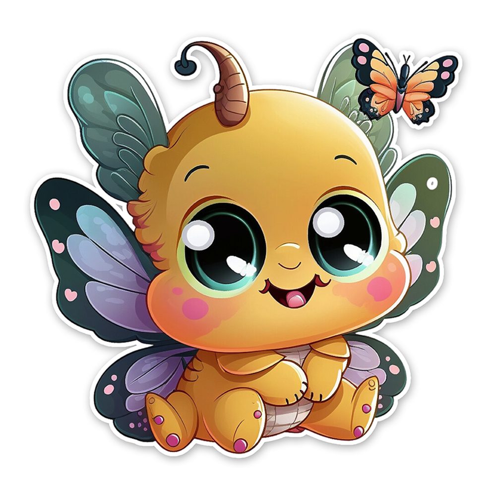 Baby butterfly (2) - Laptop Sticker