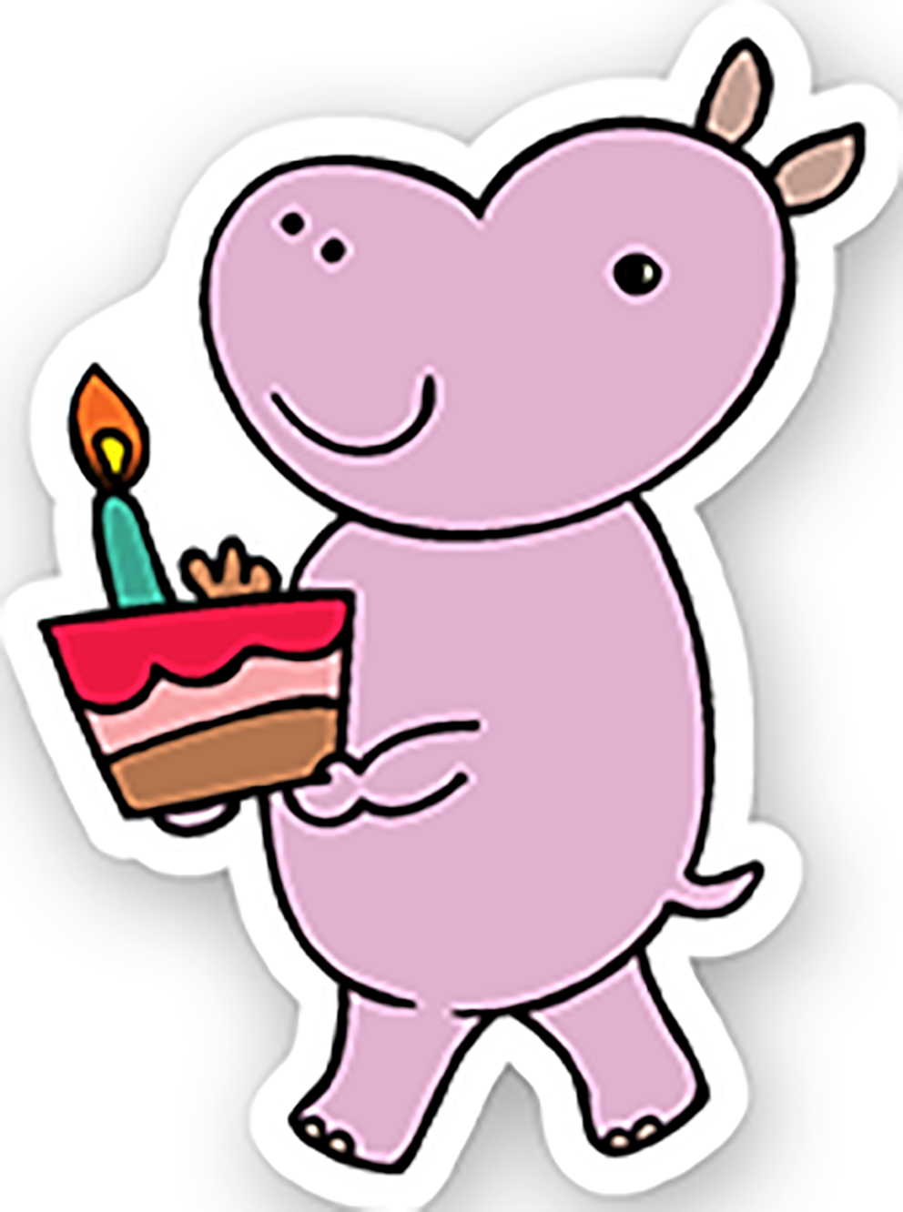Birthday animals (12) - Laptop Sticker