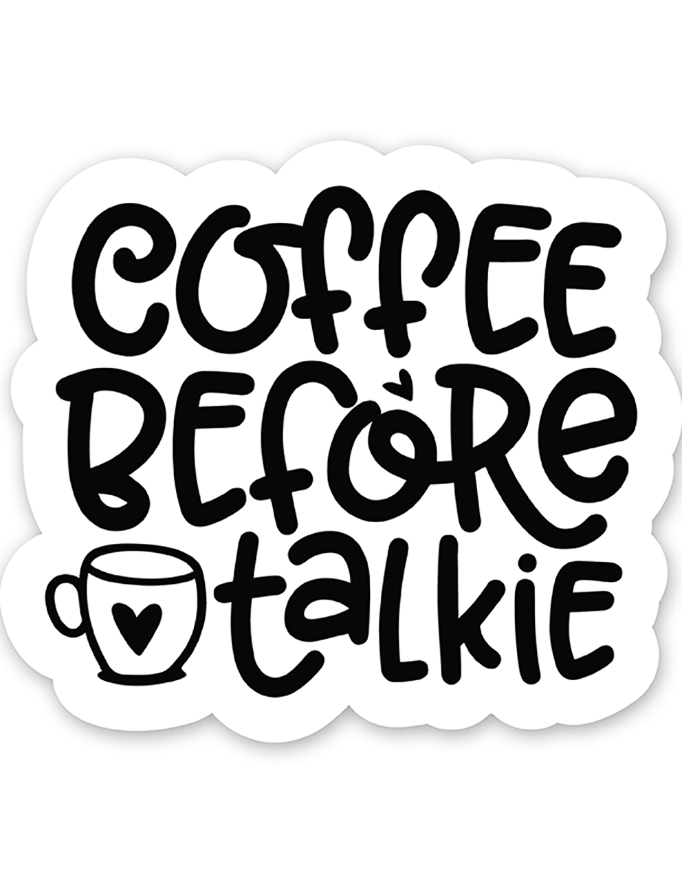 Black coffee quotes (31) - Laptop Sticker
