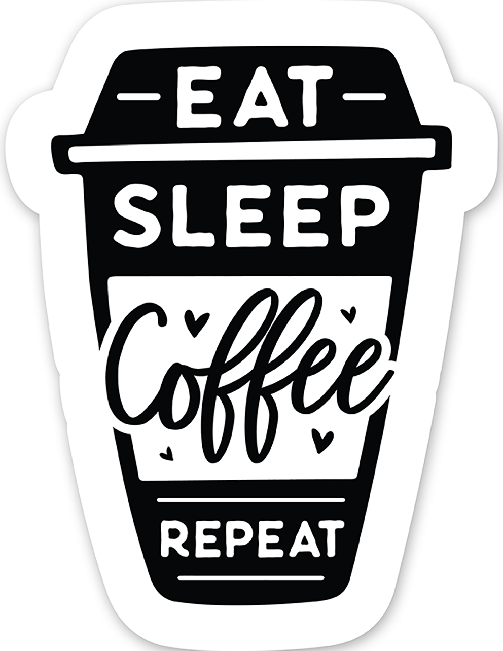 Black coffee quotes (35) - Laptop Sticker