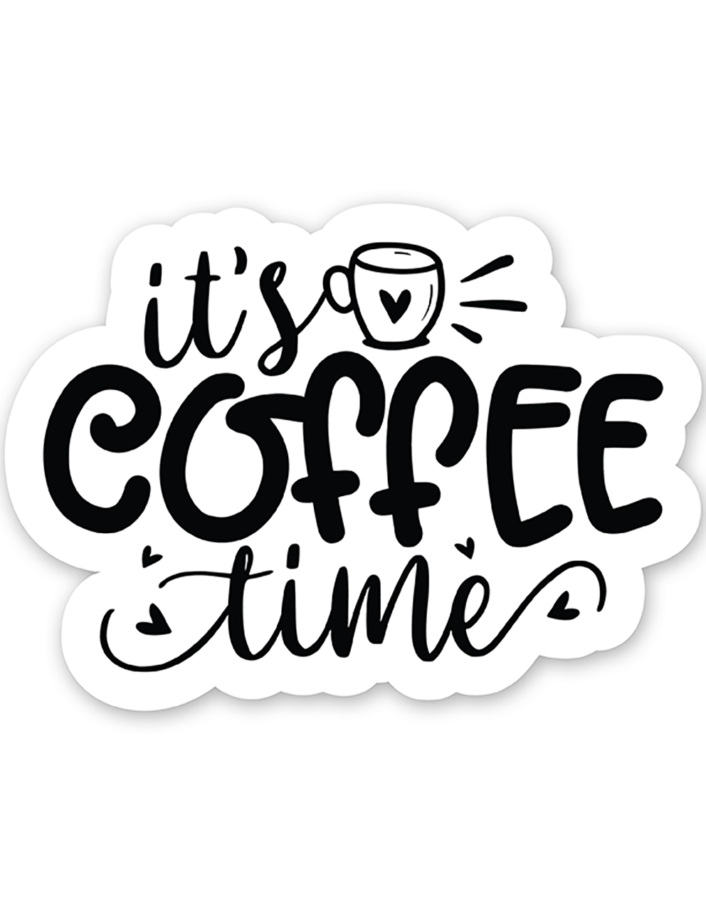 Black coffee quotes (42) - Laptop Sticker