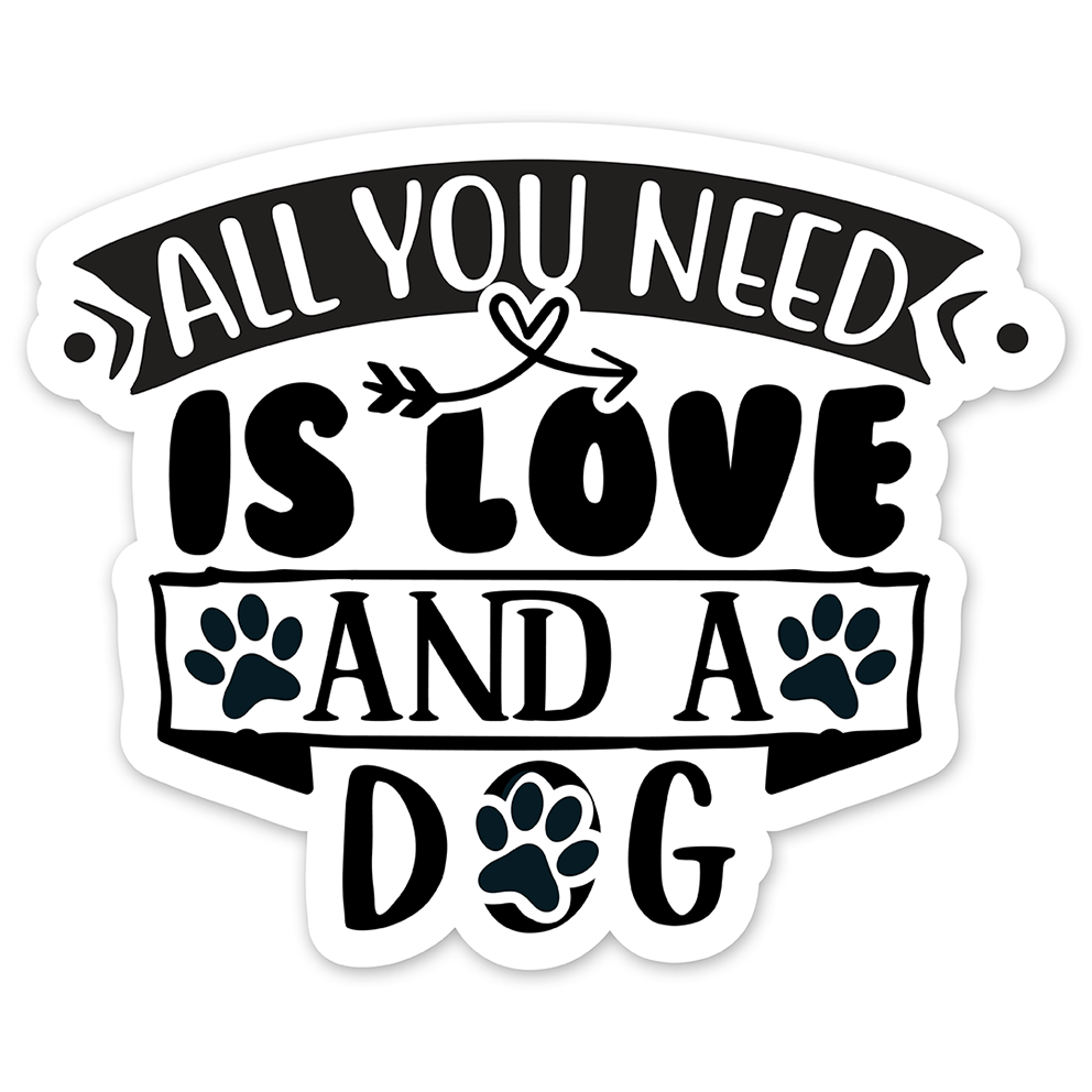 Dog black quotes (2) - Laptop Sticker