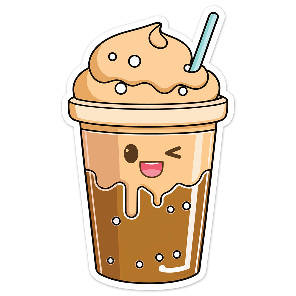 Kawaii coffee (2) - Laptop Sticker