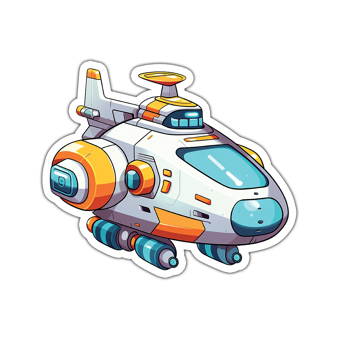 Spaceship - Laptop Sticker