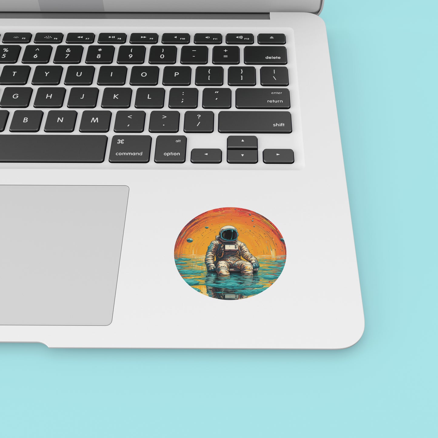 Astronaut in Space - Laptop Sticker