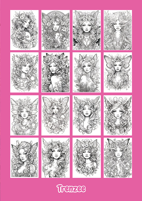 Flower Fairies Coloring Book