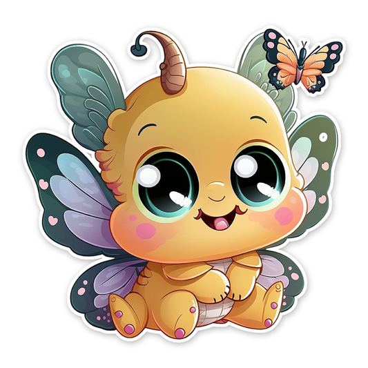 Baby butterfly (2) - Laptop Sticker