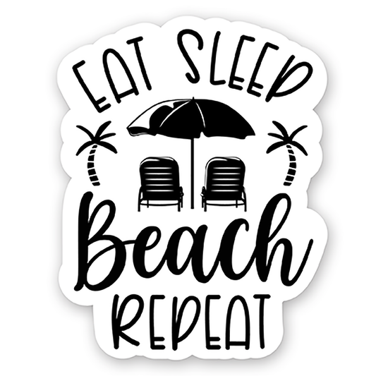 Beach black quotes (15) - Laptop Sticker