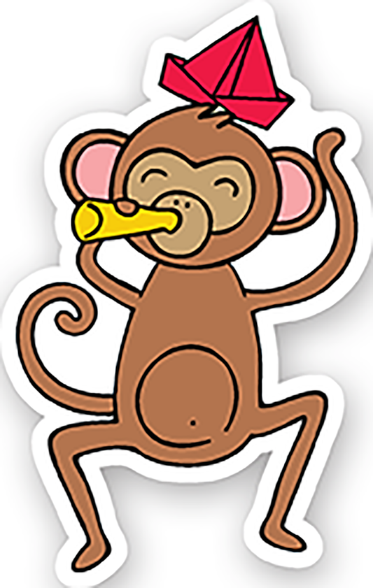 Birthday animals (3) - Laptop Sticker
