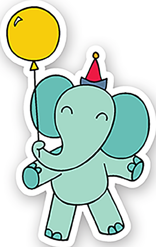 Birthday animals (7) - Laptop Sticker
