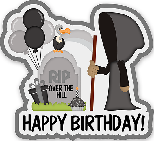 Birthday funny (1) - Laptop Sticker