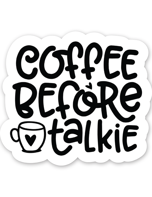 Black coffee quotes (31) - Laptop Sticker