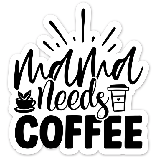 Black coffee quotes (85) - Laptop Sticker