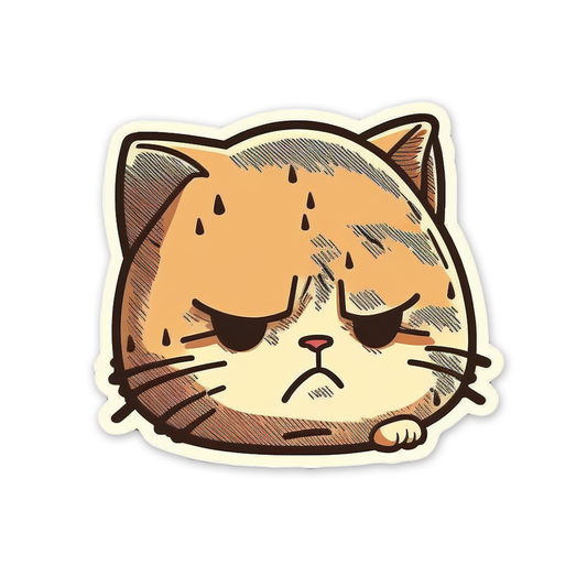 Cat faces (9) - Laptop Sticker