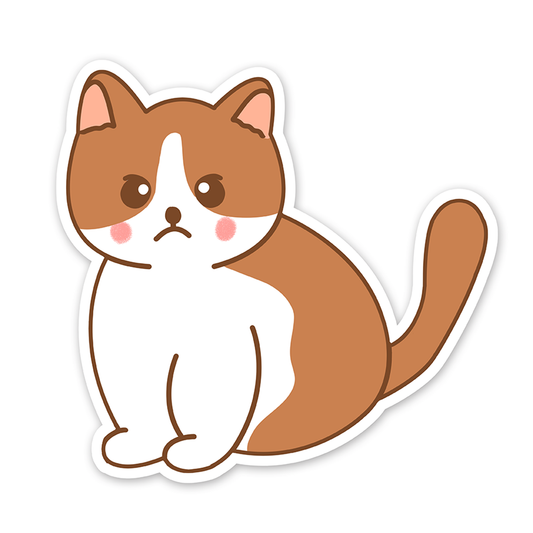 Cute cat (1) - Laptop Sticker