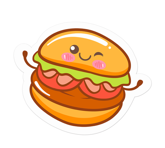 Cute fastfood (14) - Laptop Sticker