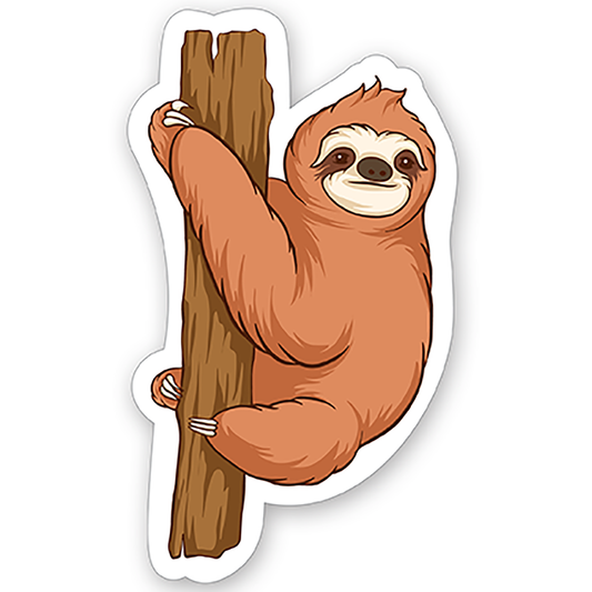 Cute sloth (1) - Laptop Sticker