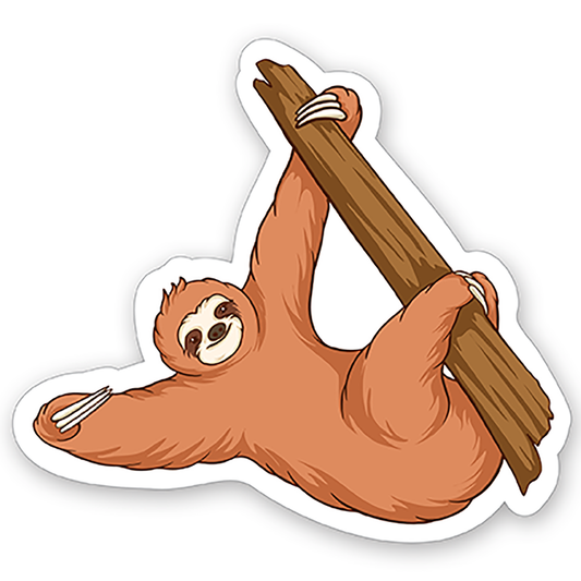 Cute sloth (6) - Laptop Sticker