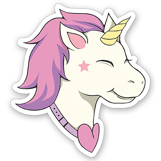 Cute unicorn (5) - Laptop Sticker