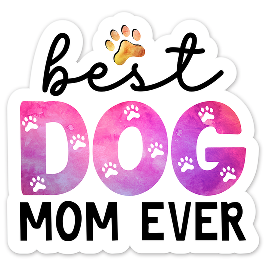 Dog Mom (3) - Laptop Sticker
