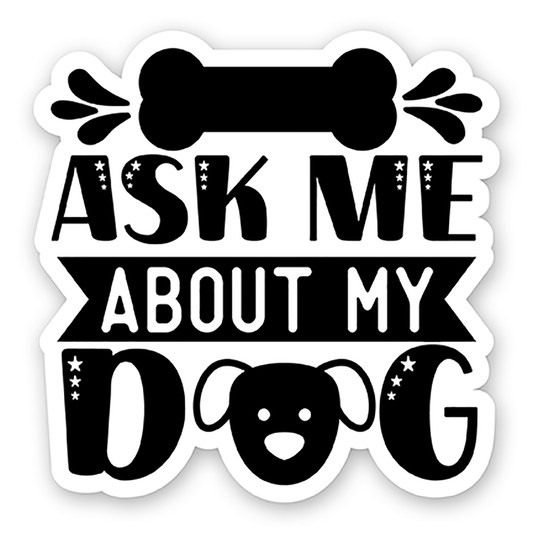 Dog black quotes (27) - Laptop Sticker