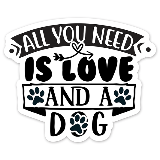 Dog black quotes (2) - Laptop Sticker