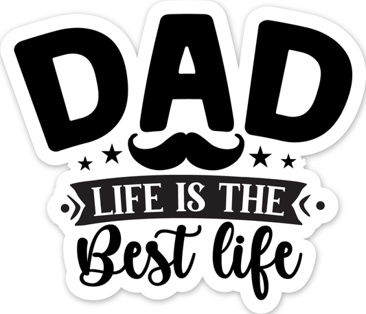 Fathers Day black quotes (36) - Laptop Sticker