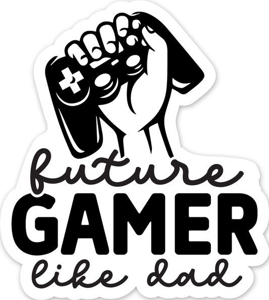Fathers Day black quotes (39) - Laptop Sticker
