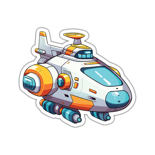 Spaceship - Laptop Sticker