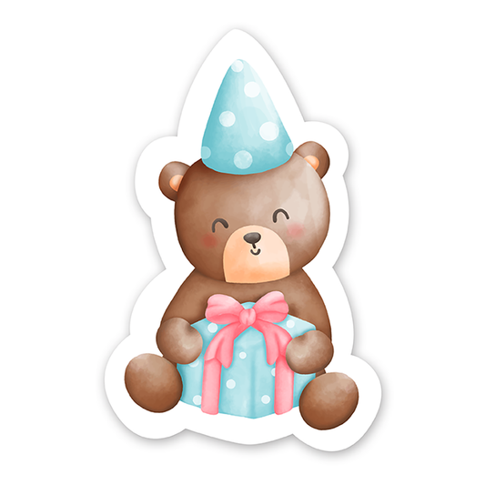 Teddy Bear Birthday (27) - Laptop Sticker